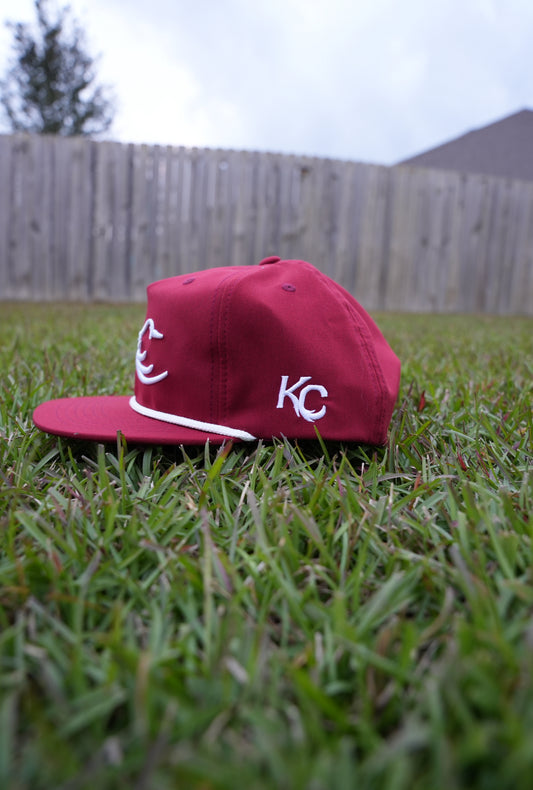 KC3 CRIMSON RED ROPE HAT