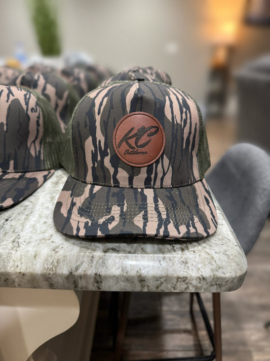 “LIMITED EDITION” KC CAMO LEATHER PATCH TRUCKER HAT