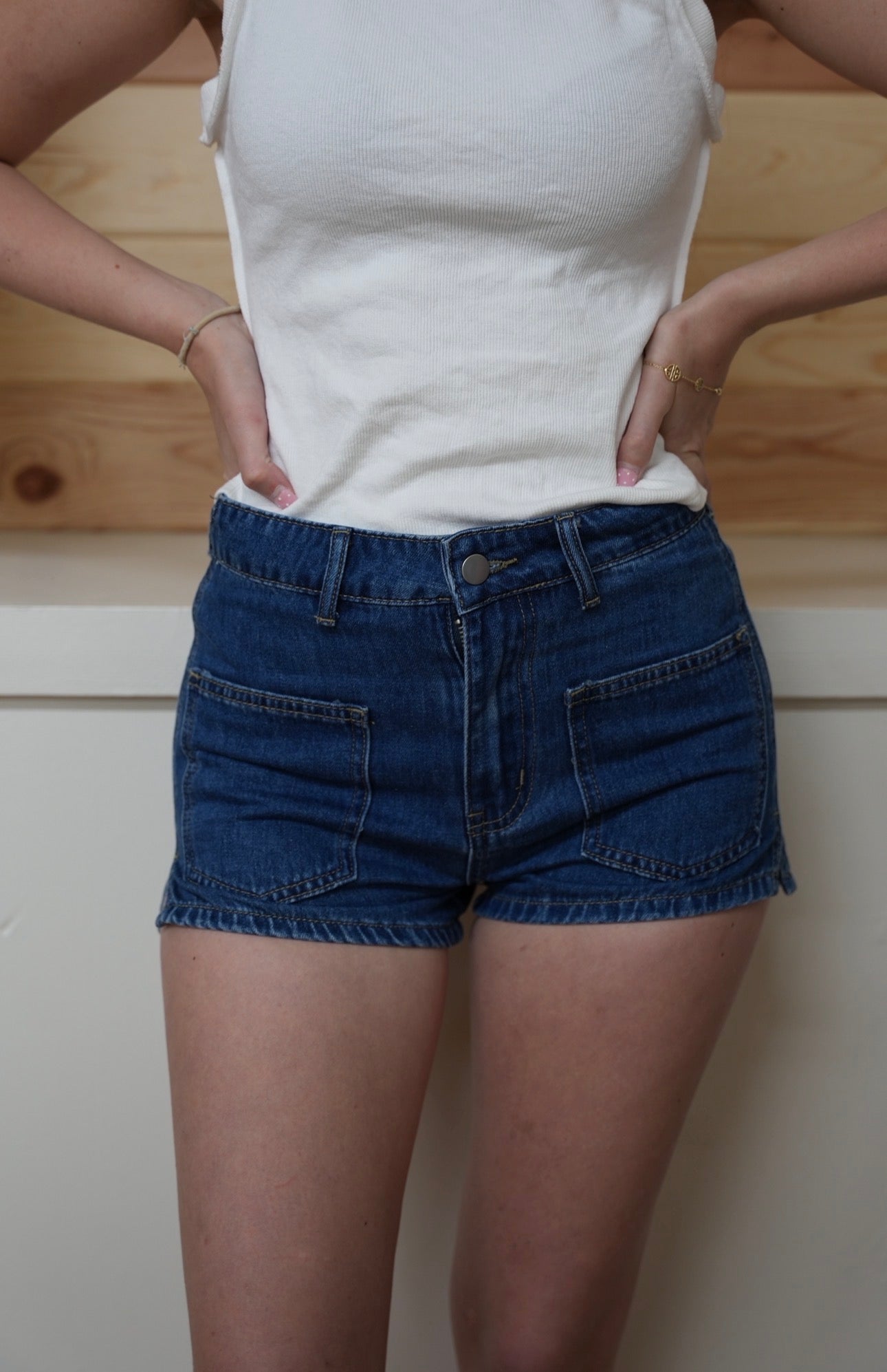 Denim Pocket Shorts