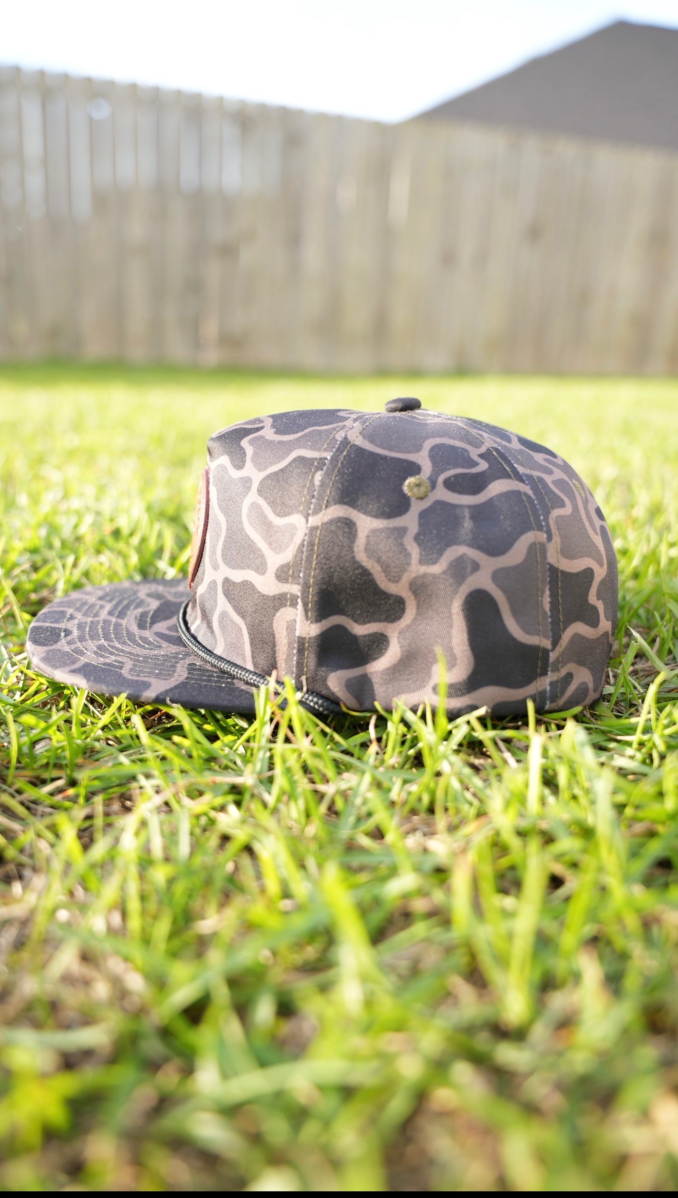 Timber Night Rope Leather Patch Hat