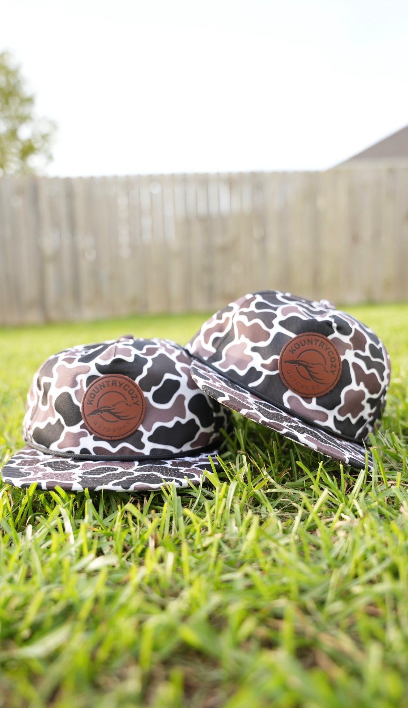 Shadow Marsh Rope Leather Patch Hat