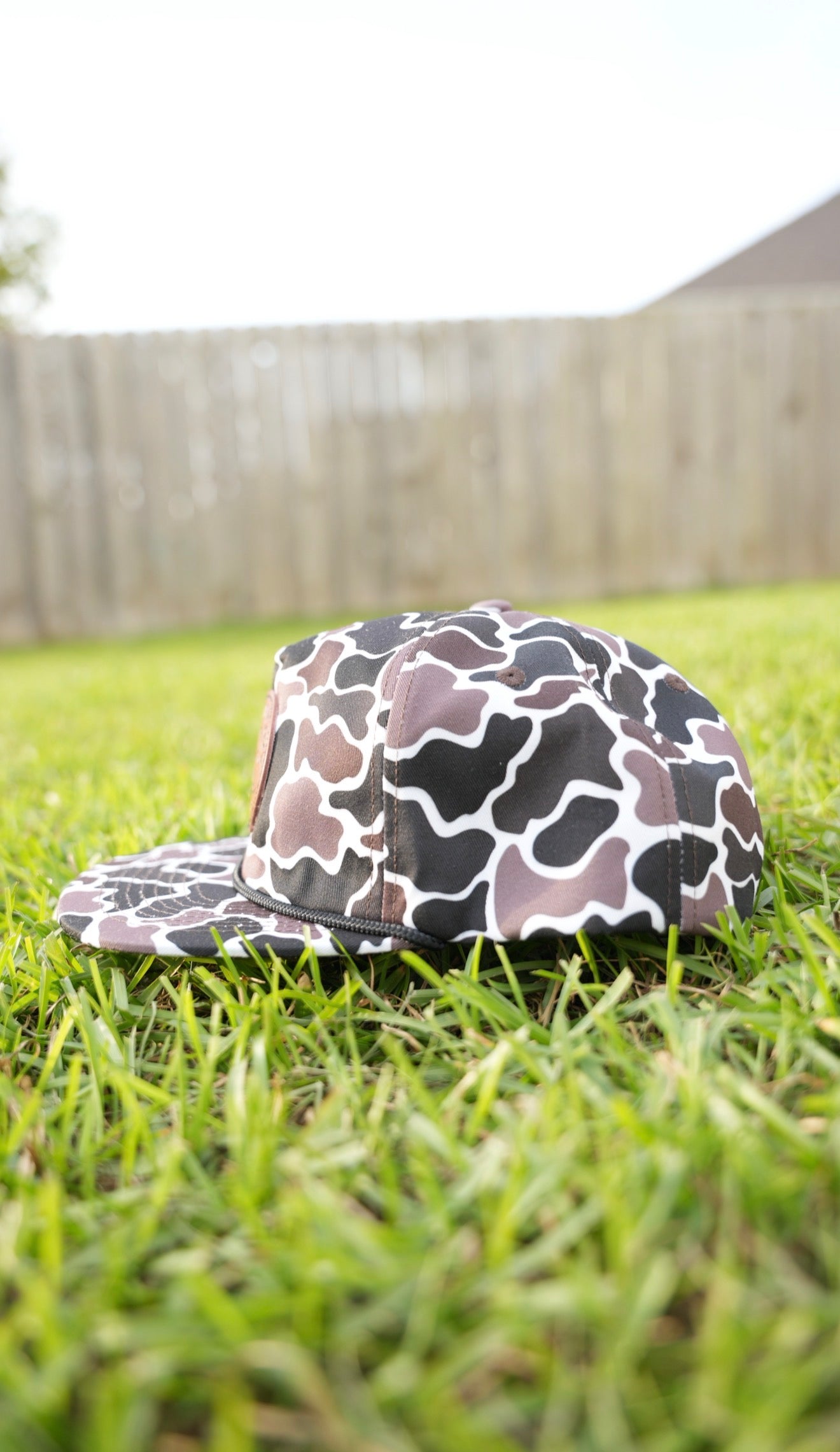 Shadow Marsh Rope Leather Patch Hat