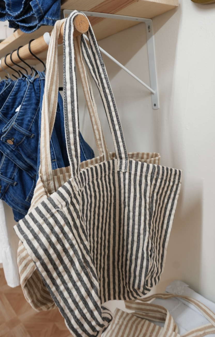 Striped Beach Bag