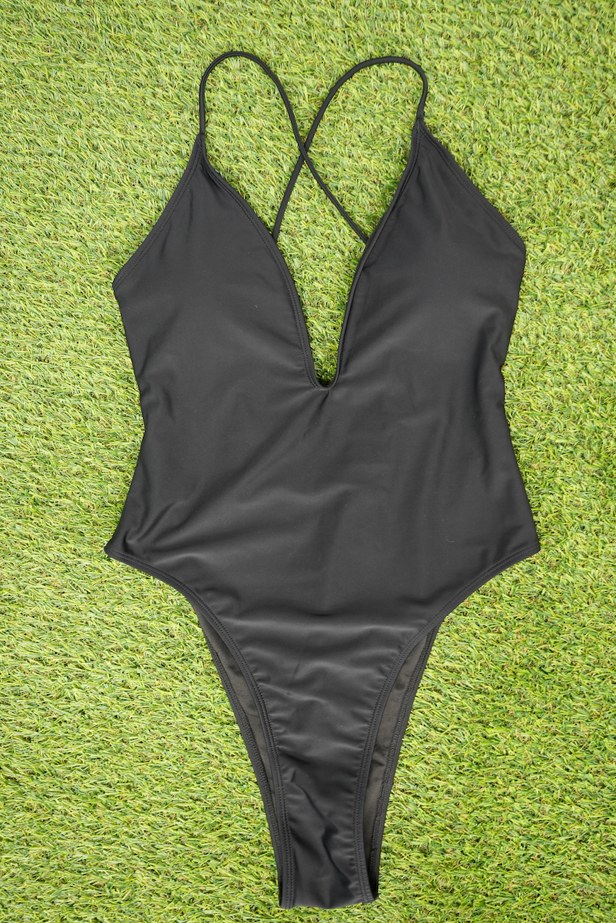 Black One Piece Swimsuit