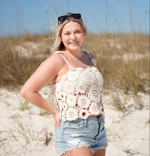 Blue Blush Flower Crop