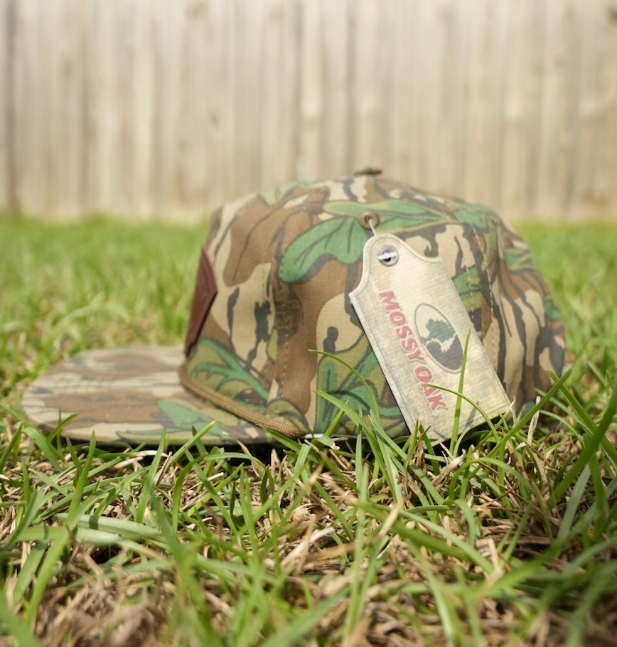 Green Leaf Bottomland Leather Patch Hat