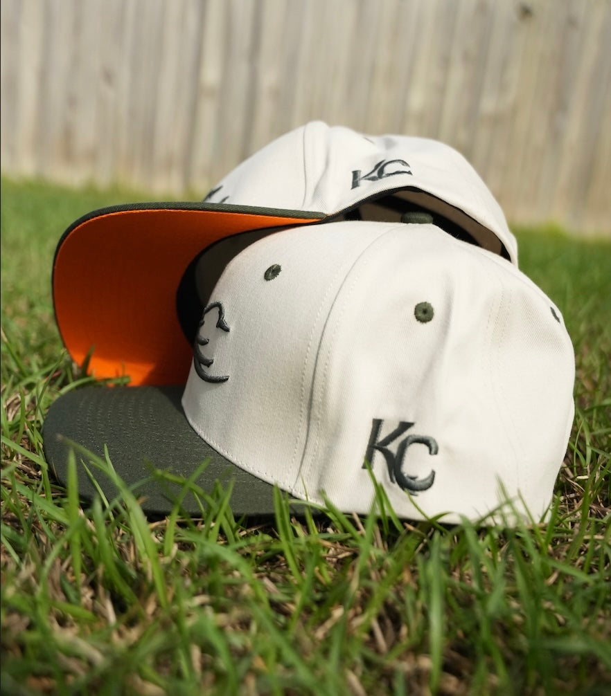 Two Tone Olive 6 Panel Hat