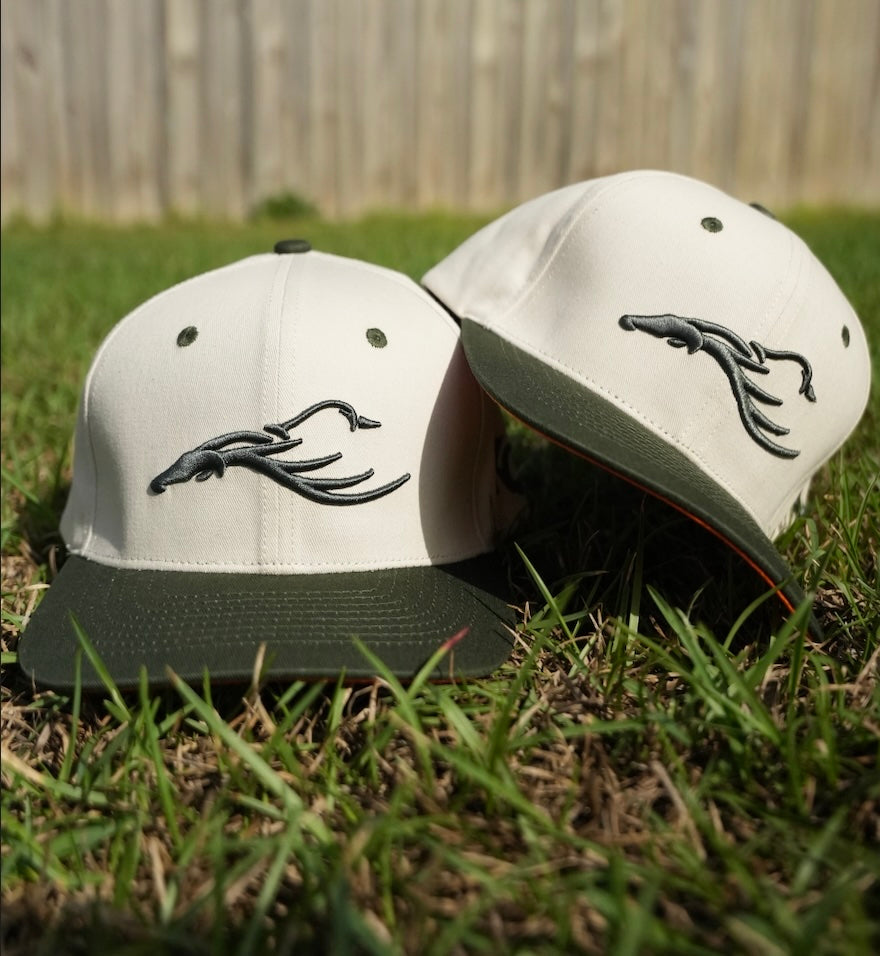 Two Tone Olive 6 Panel Hat