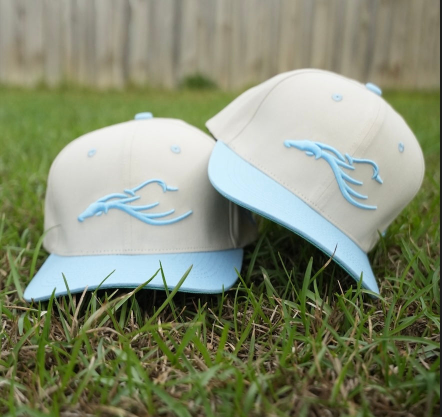 Ocean Blue 6 Panel Hat