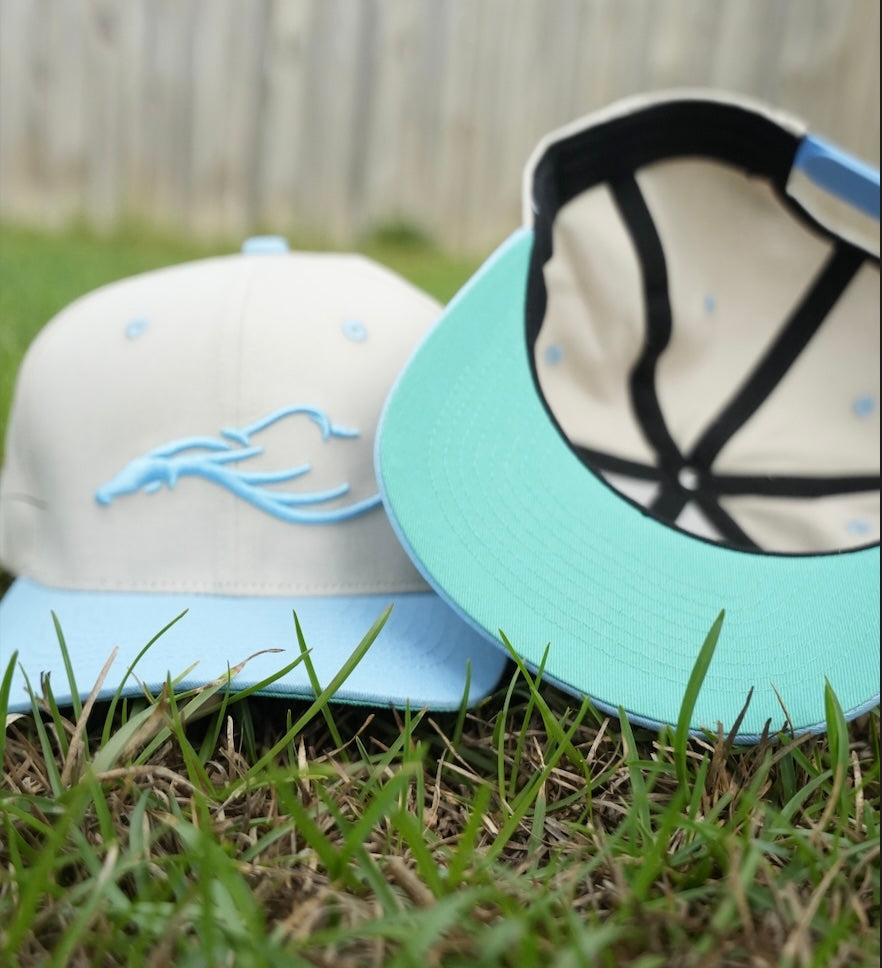 Ocean Blue 6 Panel Hat