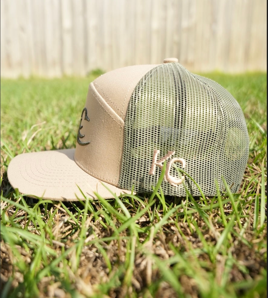 Olive/Tan 7 Panel Hat