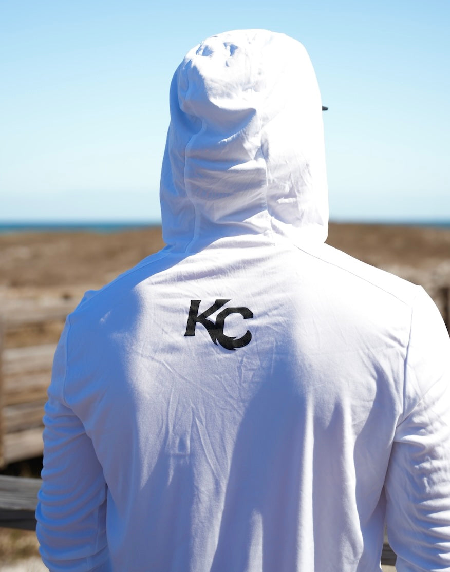 KC3 White Performance Hoodie